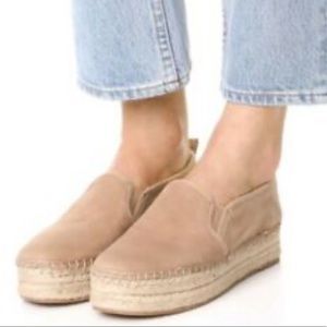 Sam Edelman Tan Espadrille Slip Ons